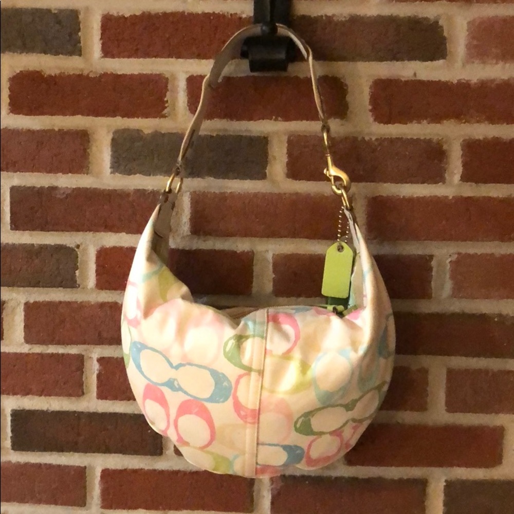 Coach Hampton Hobo Scribble Monogram Bag - image 2